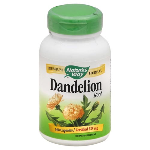 Image for Natures Way Dandelion Root, 525 mg, Capsules,100ea from EAGLE LAKE DRUG STORE