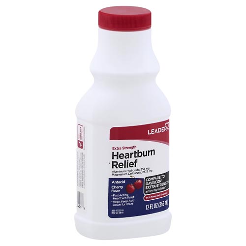 Image for Leader Heartburn Relief, Extra Strength, Cherry Flavor,12oz from EAGLE LAKE DRUG STORE