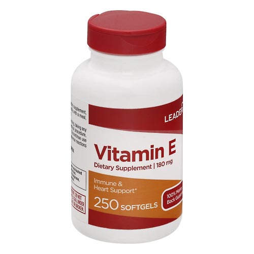 Image for Leader Vitamin E, 180 mg, Softgels,250ea from EAGLE LAKE DRUG STORE