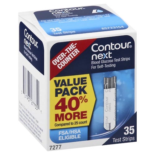 Image for Contour Blood Glucose Test Strips, Value Pack,35ea from EAGLE LAKE DRUG STORE